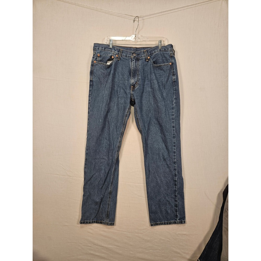 Levis 541 Athletic Taper Mens Blue Jeans 36x32 Medium Wash Denim 100% Cotton